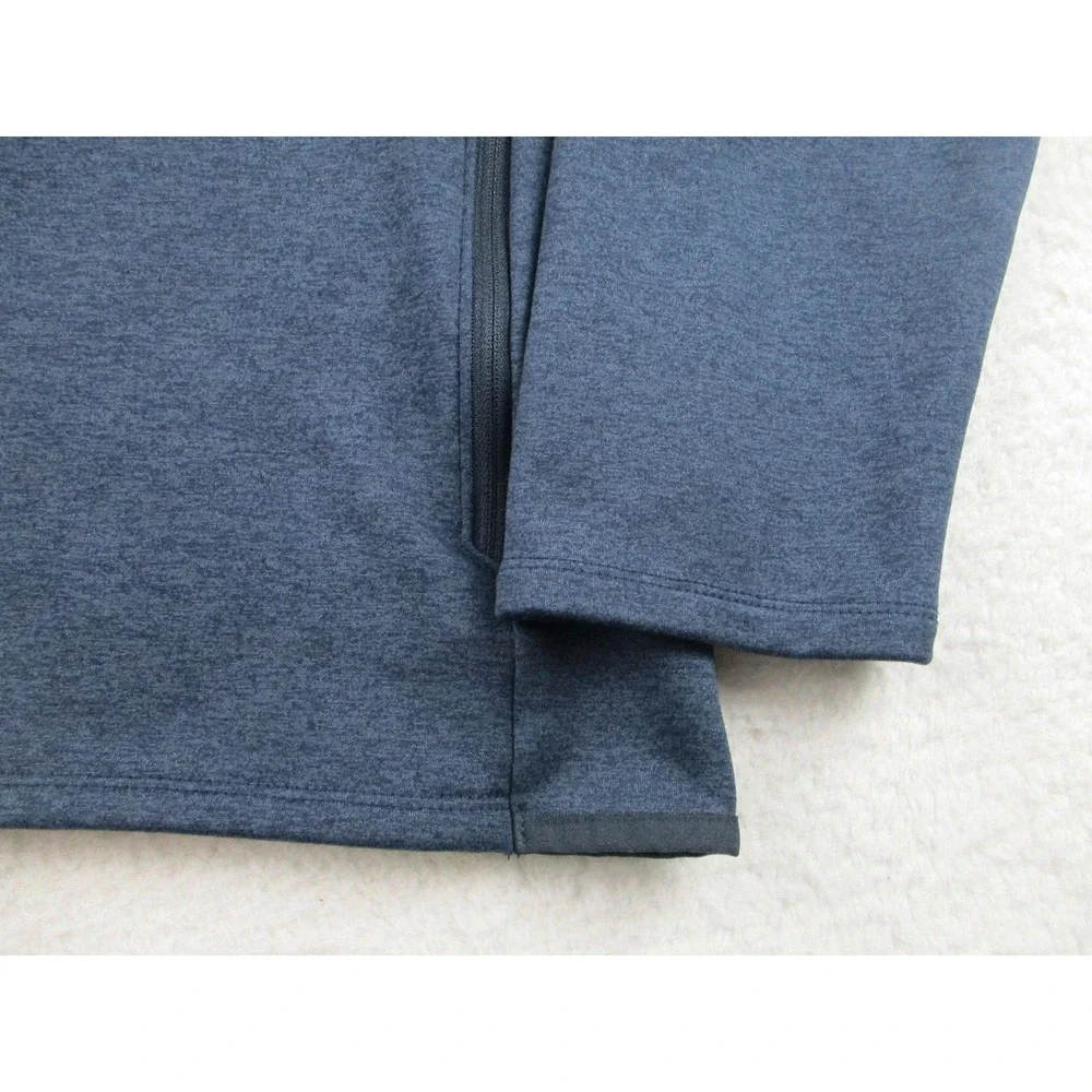North Face Pullover Mens Large Blue‎ NSW Embroidered 1/4 Zip Fleece Outdoor L